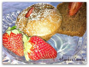 Muffin cuor di fragola al cacao per la festa della mamma di Paprika e Canella