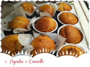 Muffin miele e noci di Paprika e Cannella