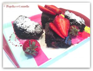 Classic Brownies con fragole Paprika e Cannella Blog