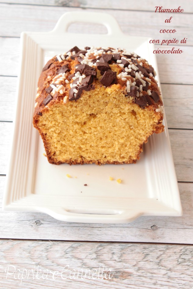 Plumcake pepite di cioccolato e cocco